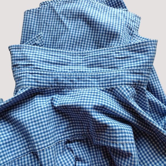 Chaps Shirt Mens XL Button Down Short Sleeve Checkered Coastal Summer - Picture 16 of 16